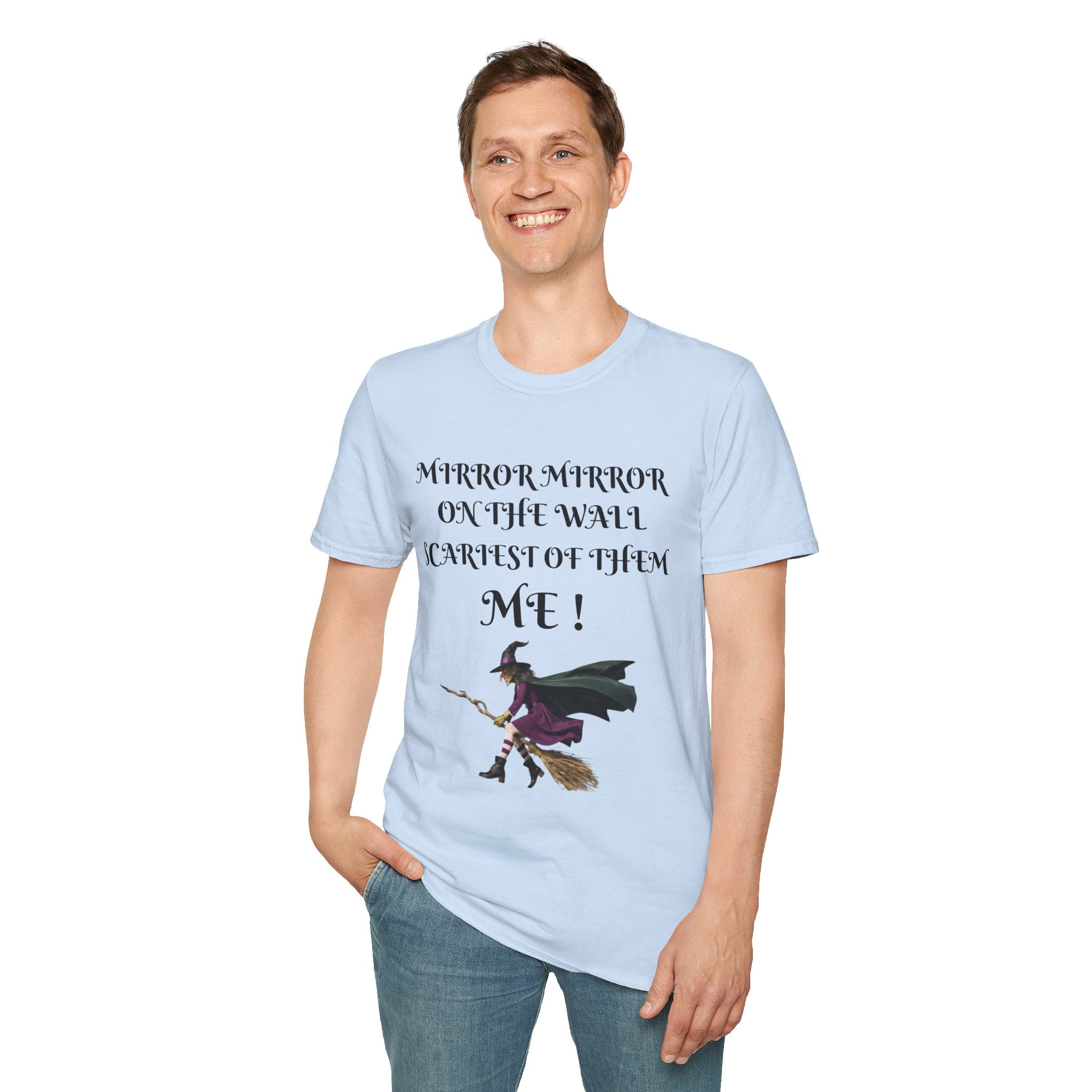 Mirror Mirror on the Wall Witch Illustration T-Shirt