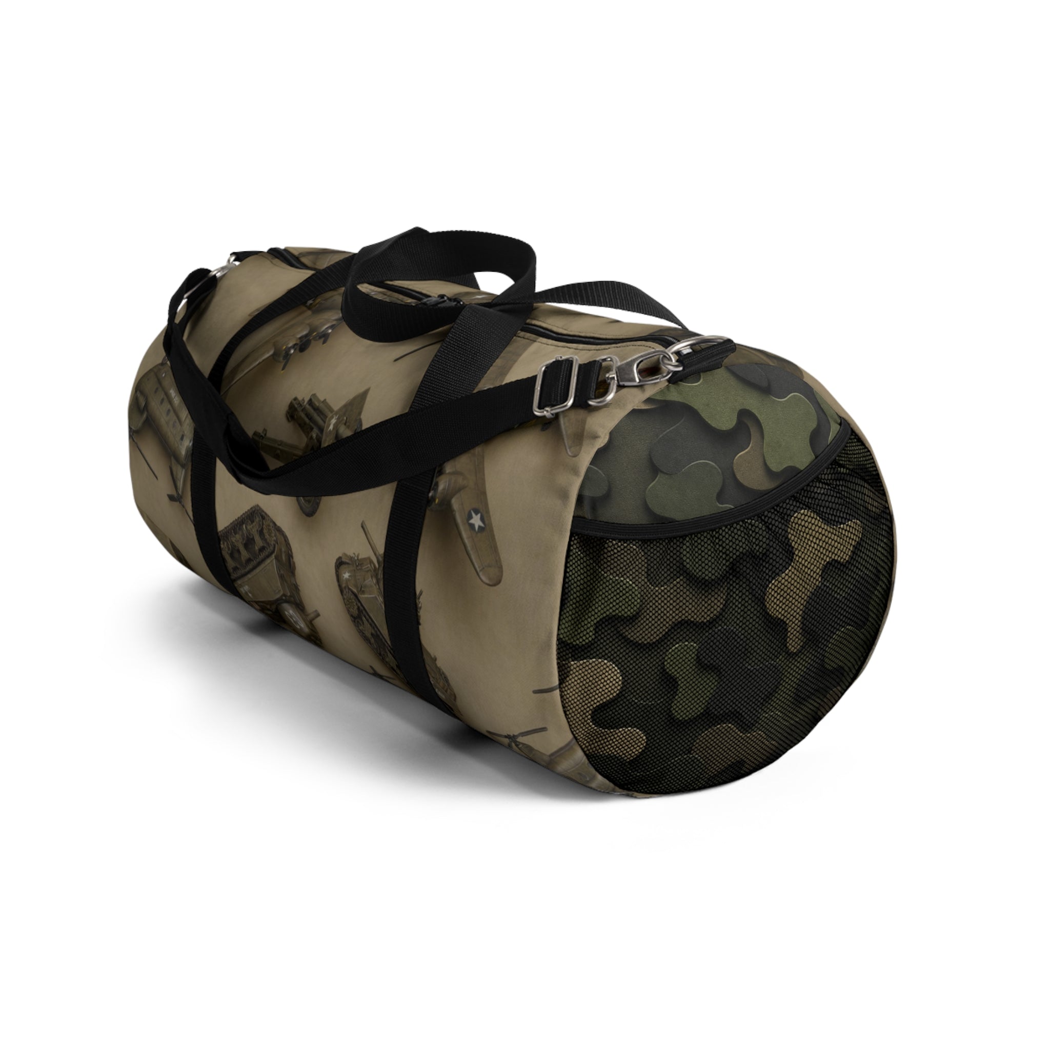 Vintage Tools Pattern Duffel Bag — Retro Carpenter Travel & Gym Bag