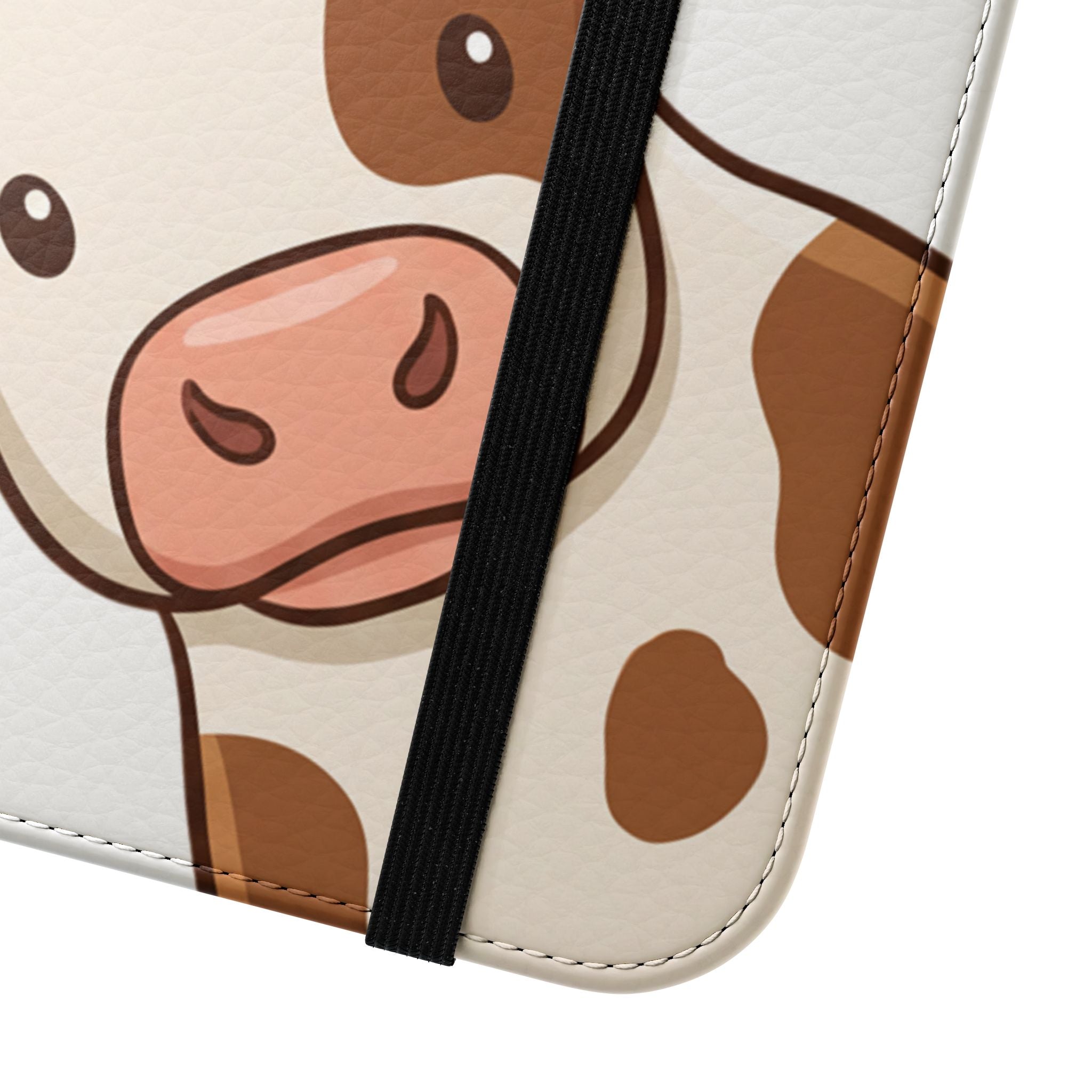 Cow & Hay Pattern Flip Case/ Cute Farm Animal Phone Wallet