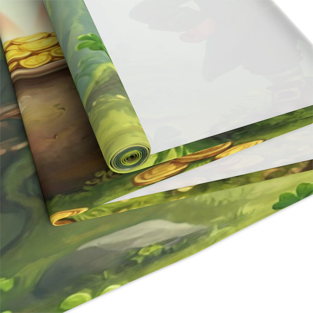 Leprechaun Pot of Gold Table Runner | St. Patrick's Day Rainbow Decor