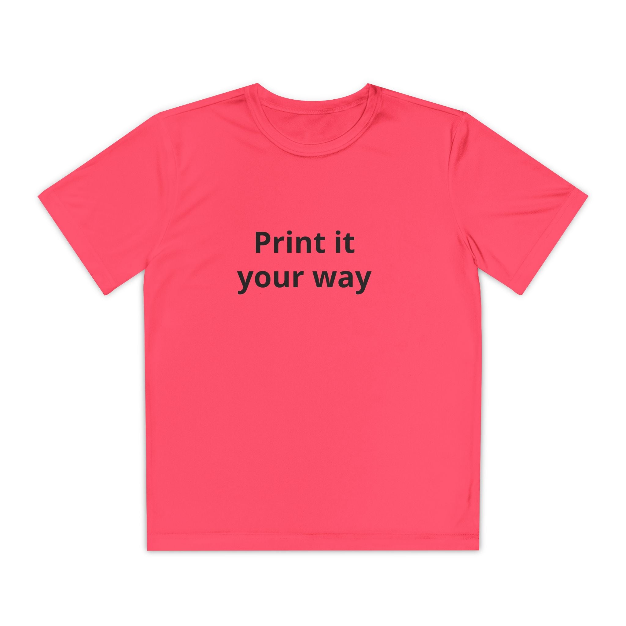 Customizable Plain White Kids T-Shirt – Youth Cotton Tee for DIY Printing