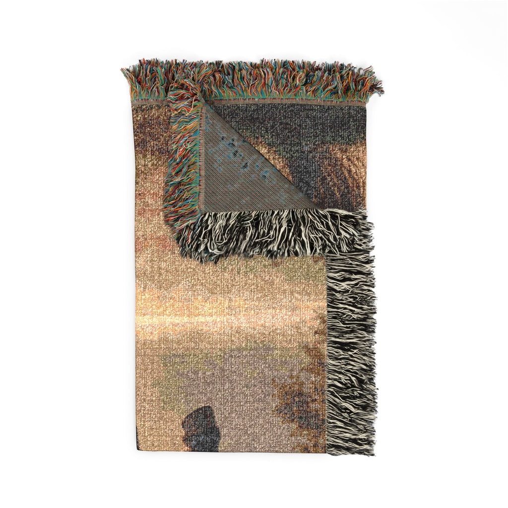 Wild Stallion Horse Woven Blanket - Equestrian Throw