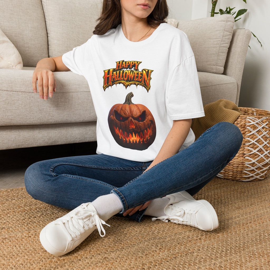 Happy Halloween Pumpkin T-Shirt | Jack-O'-Lantern Graphic Tee