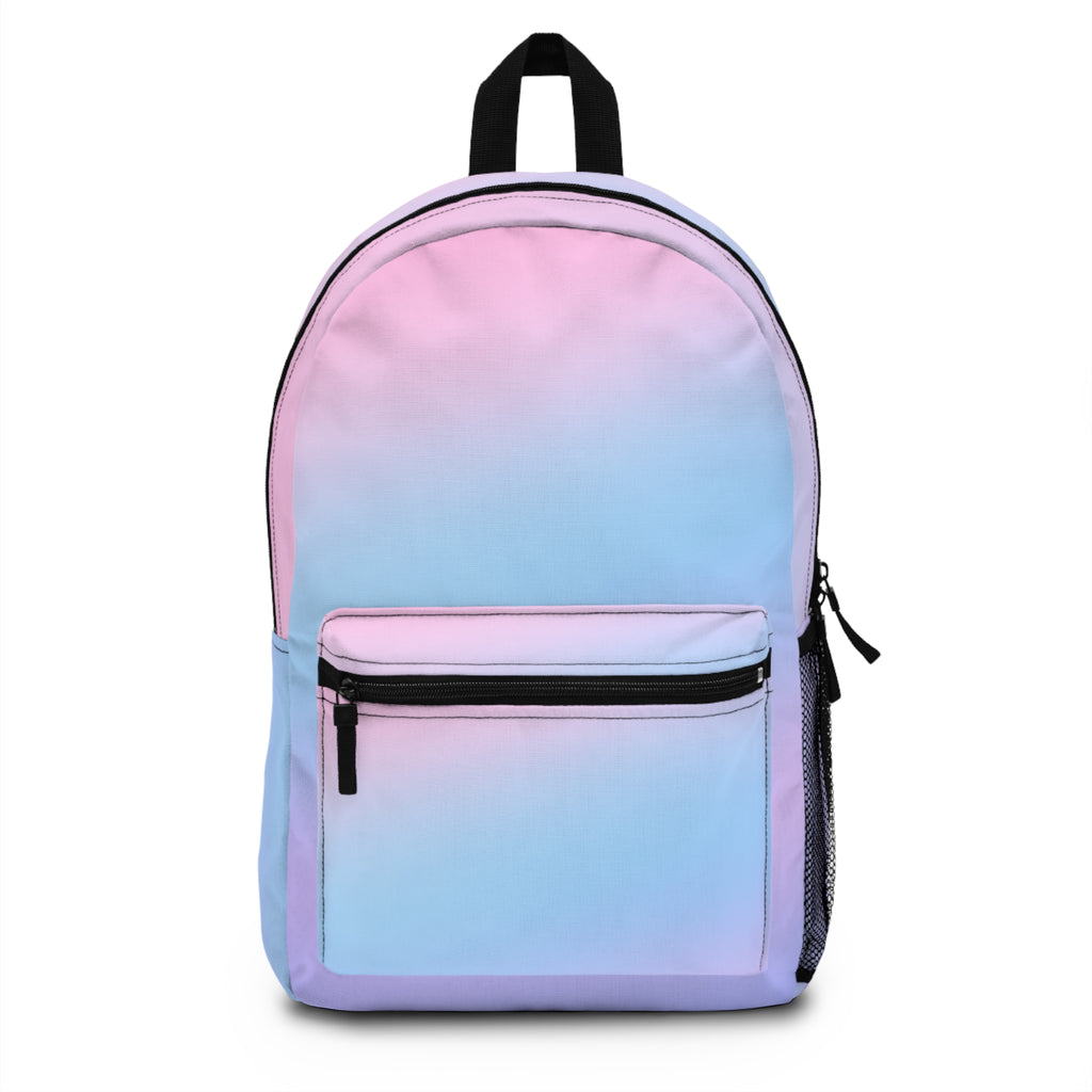 Pastel Ombre Backpack | Pink Blue Gradient School Bag