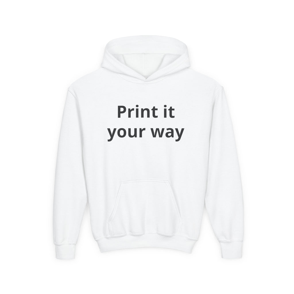 Hooded Sweatshirt Print It Your Way | Custom Youth Hoodie