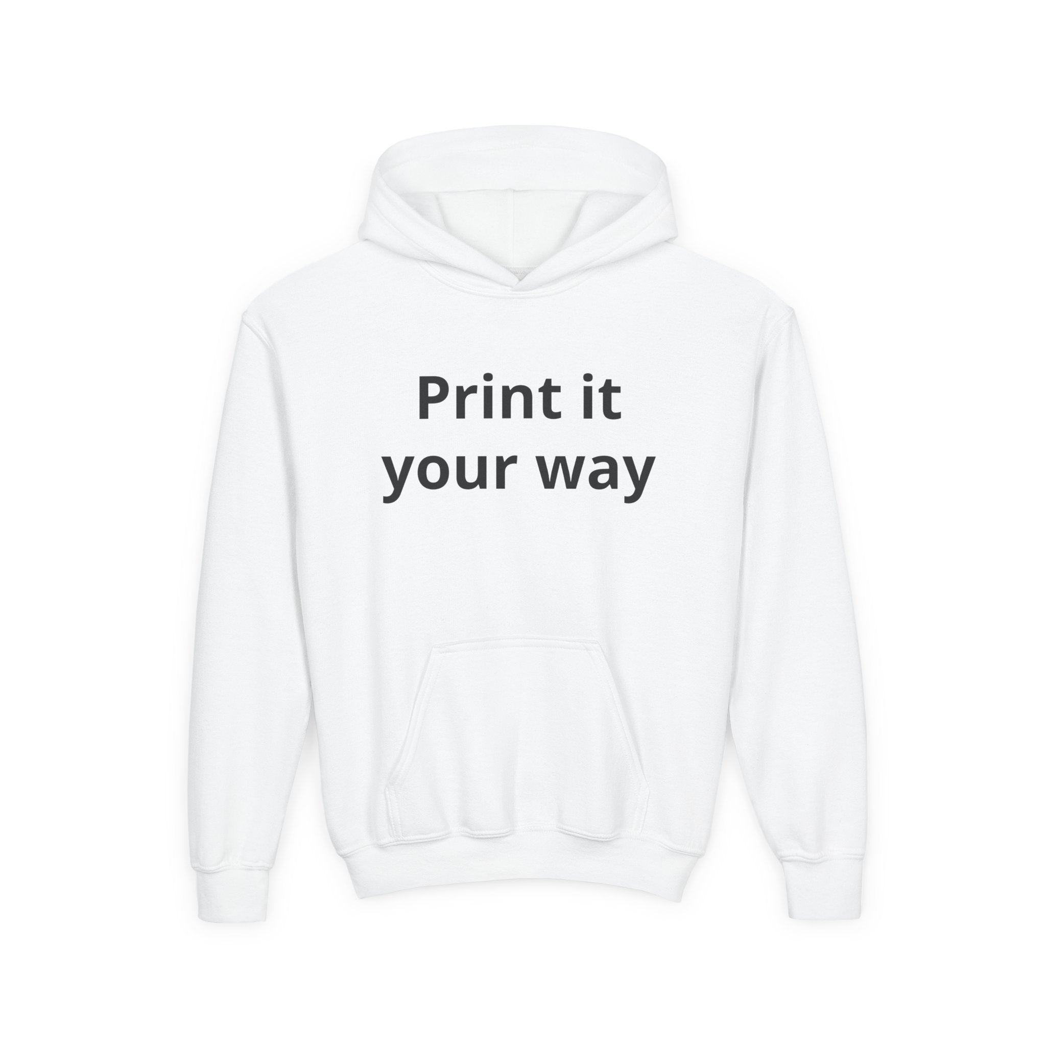 Hooded Sweatshirt Print It Your Way | Custom Youth Hoodie