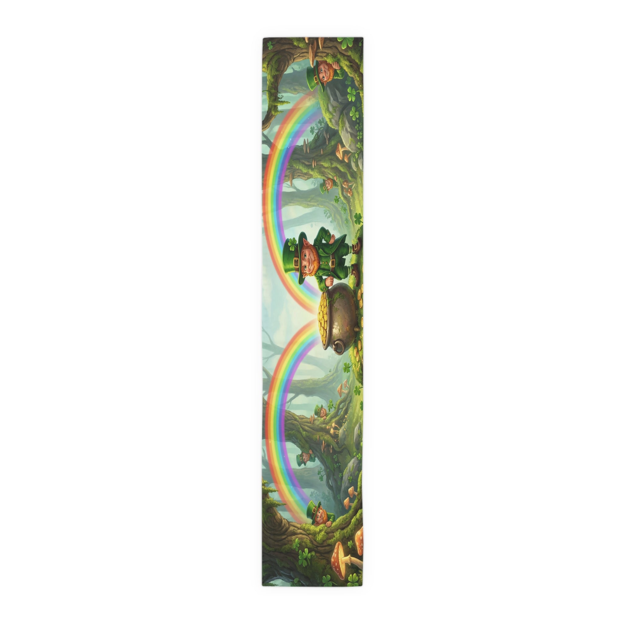 Leprechaun Pot of Gold Table Runner | St. Patrick's Day Rainbow Decor