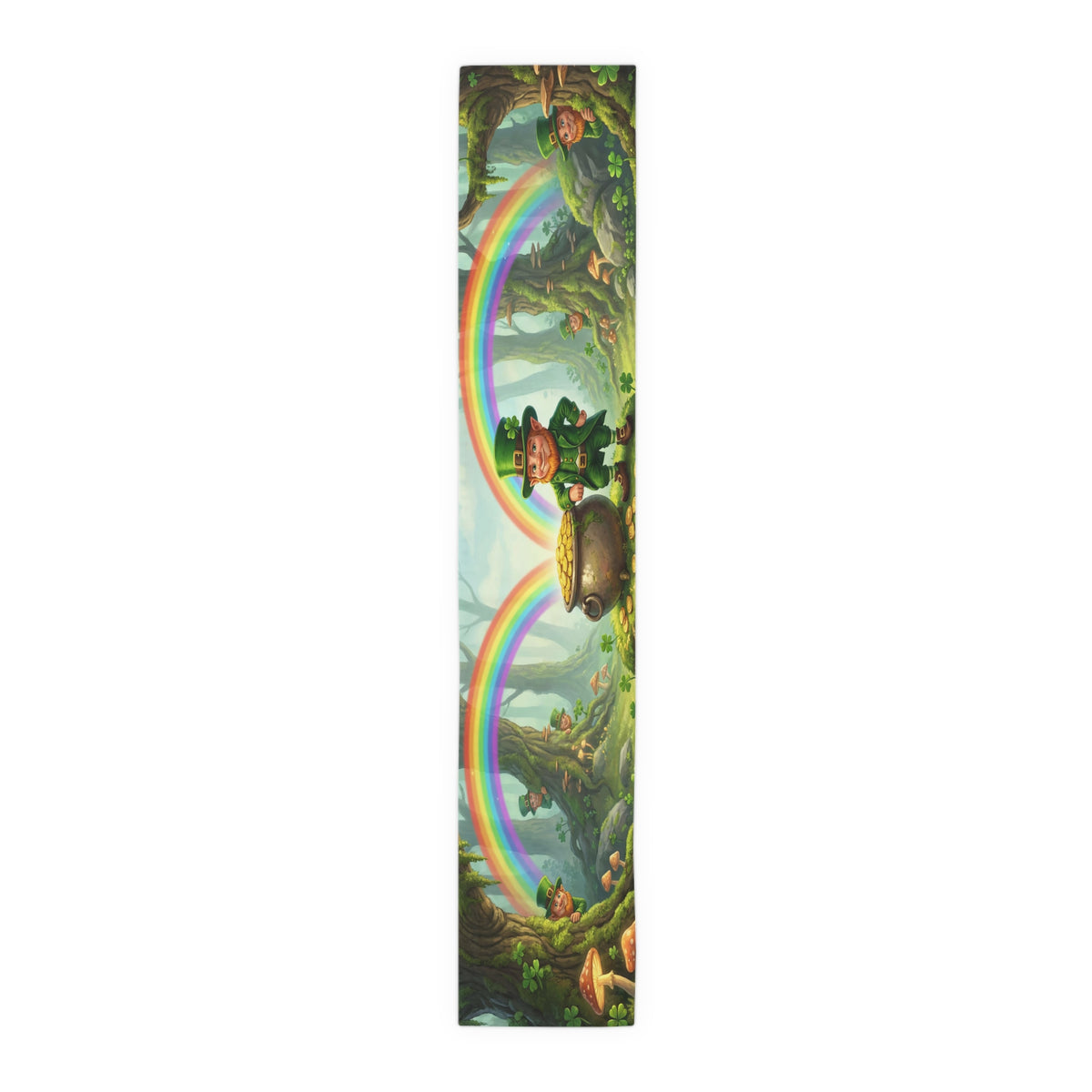 Leprechaun Pot of Gold Table Runner | St. Patrick's Day Rainbow Decor