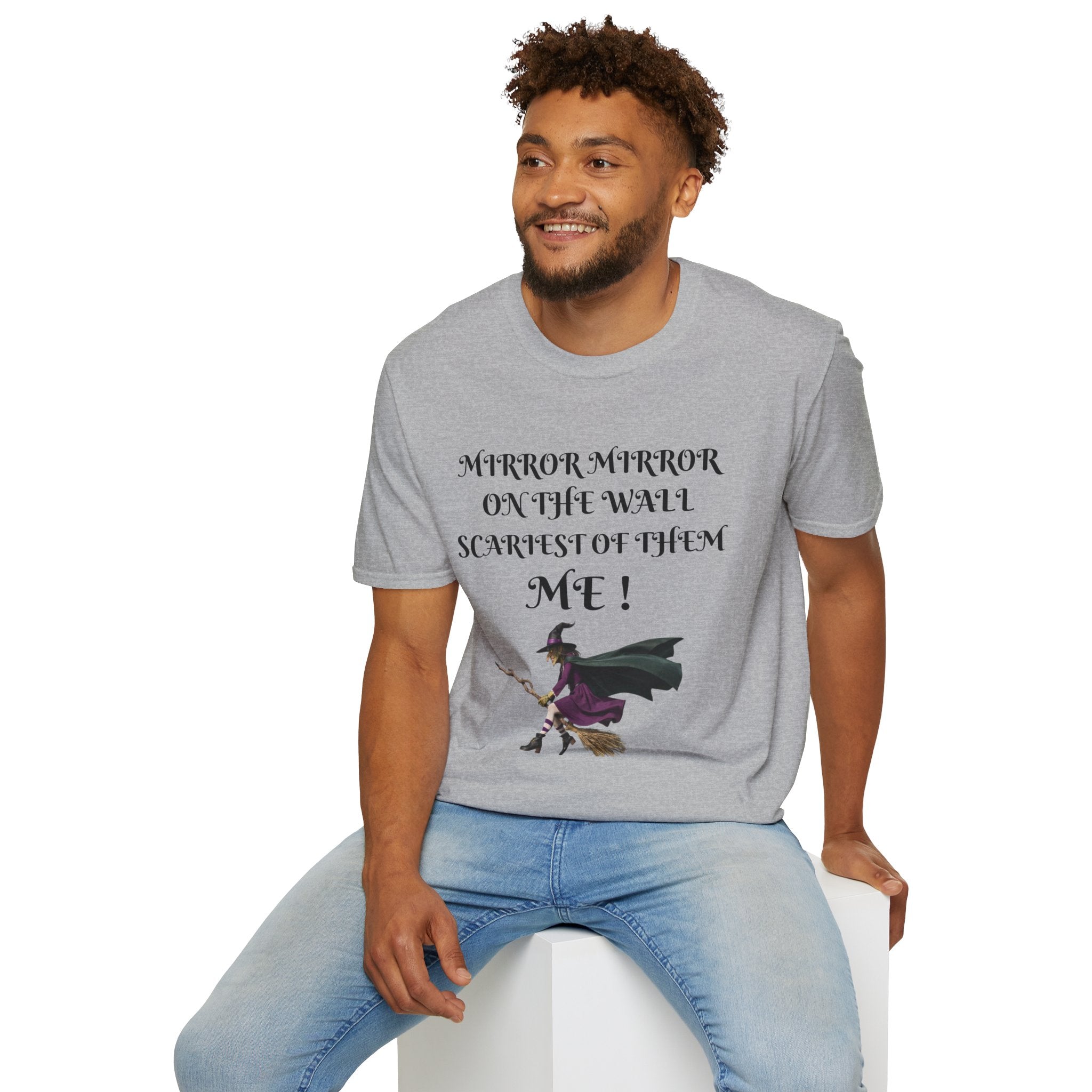 Mirror Mirror on the Wall Witch Illustration T-Shirt