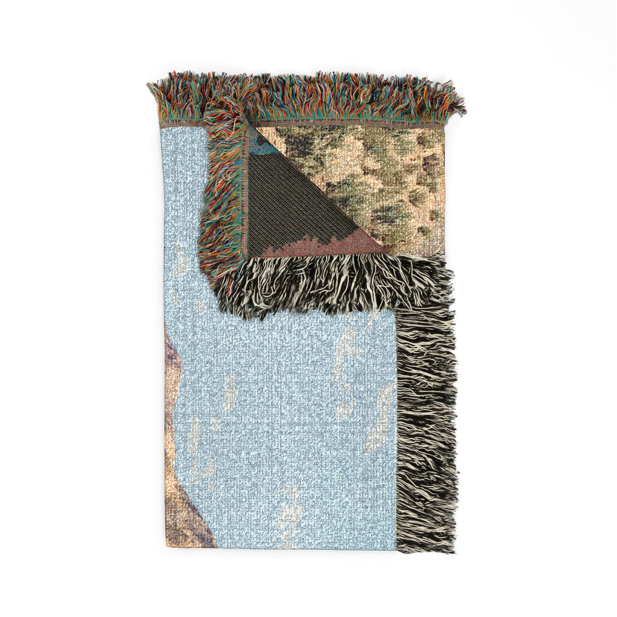 Vintage Streamlined Train Woven Blanket | Desert Locomotive Throw