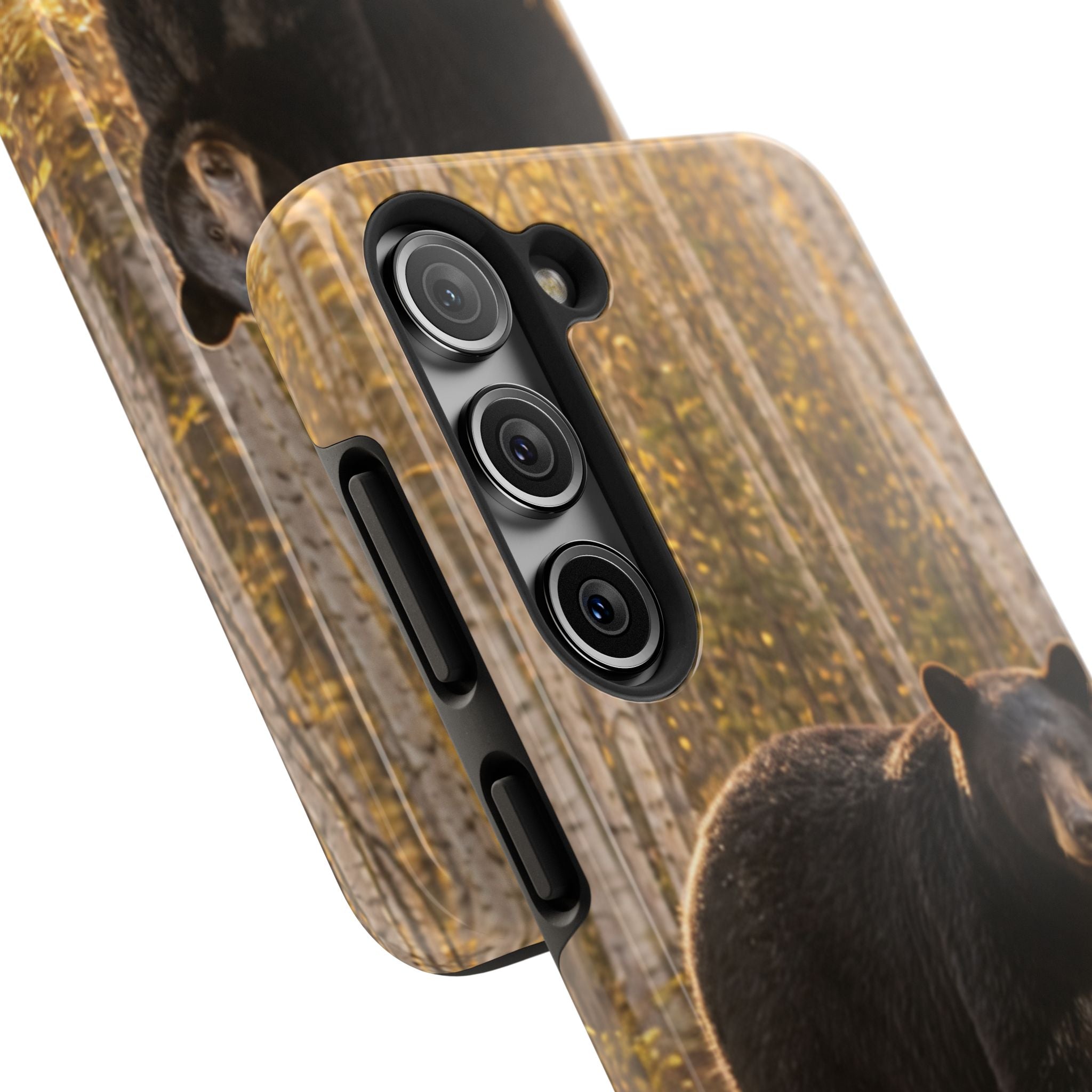 Black Bear Forest Phone Case | Tough Phone Case