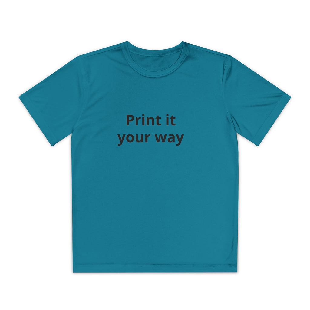 Print it your way Tee | Customizable Youth T-Shirt, Plain White Kids Tee