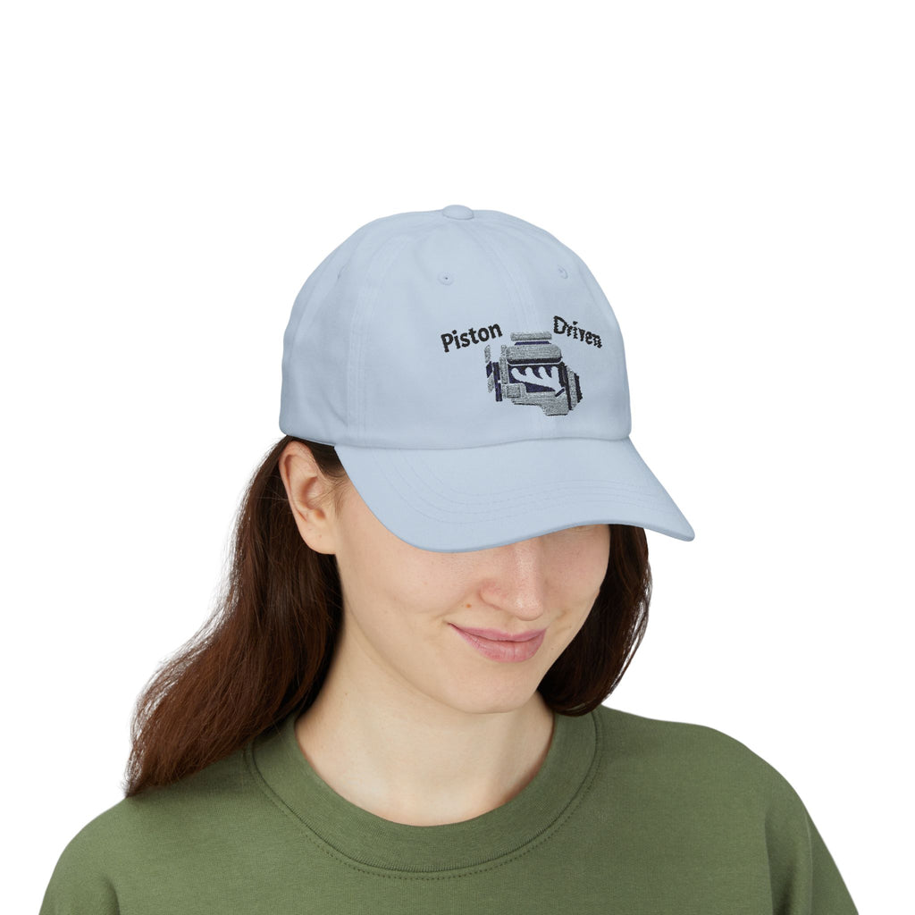 Piston Driven Engine Illustration Dad Cap | Embroidered Car Hat