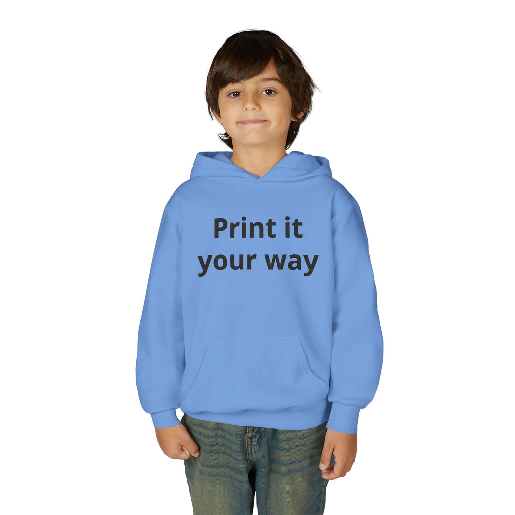 Hooded Sweatshirt Print It Your Way | Custom Youth Hoodie