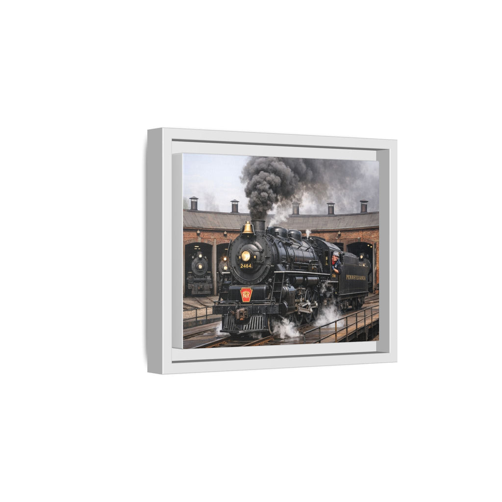 Framed Steam Train/Matte Canvas60 (Multi-color)