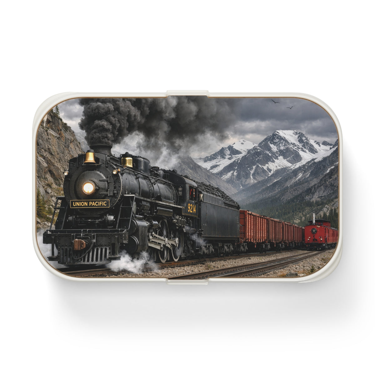 Vintage Steam Train Bento Lunch Box