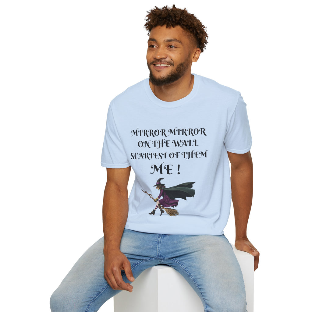 Mirror Mirror on the Wall Witch Illustration T-Shirt