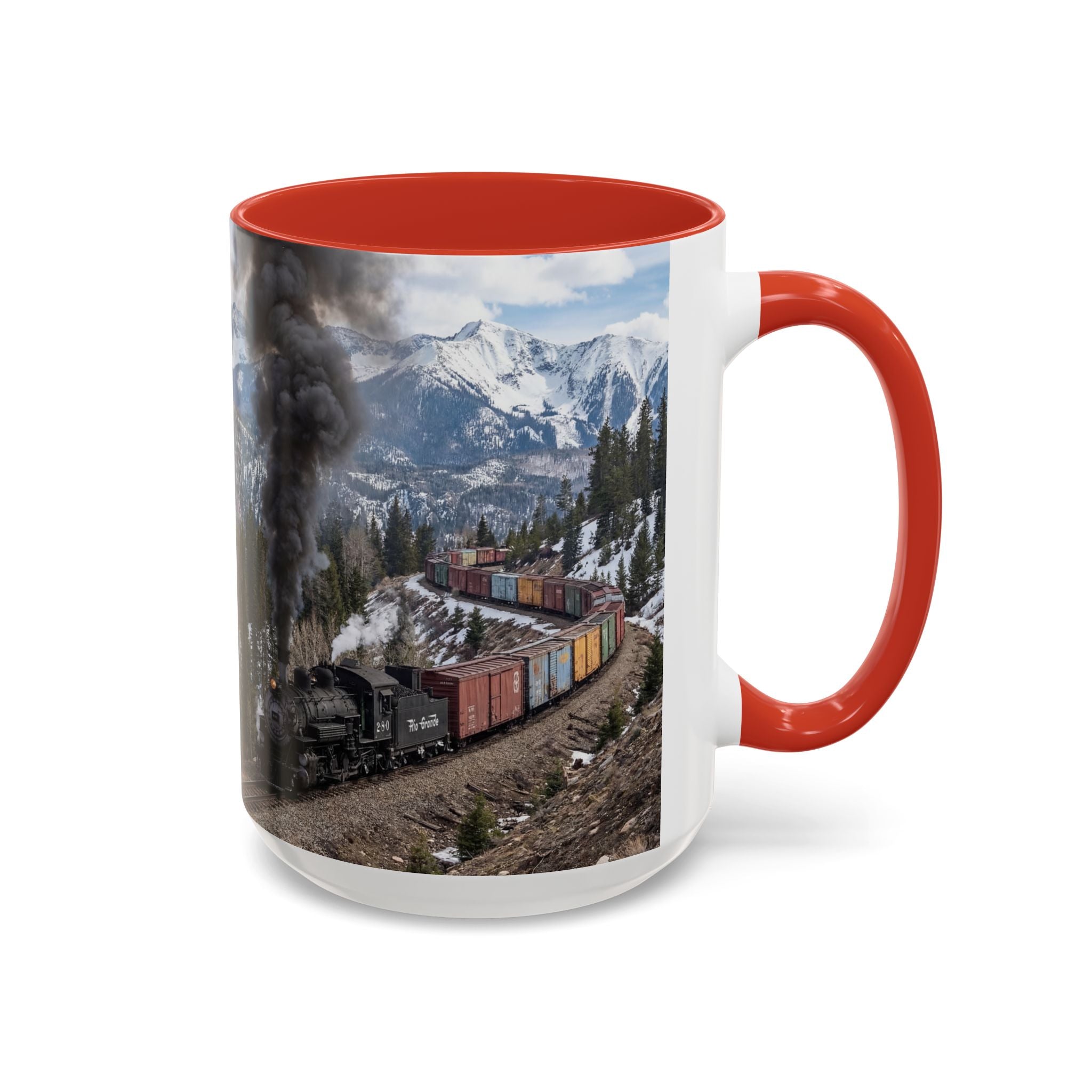 Accent Coffee Mug (11, 15oz)/Steam Train