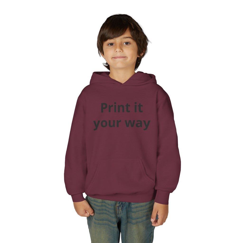 Hooded Sweatshirt Kids Print It Your Way | Custom Youth Hoodie