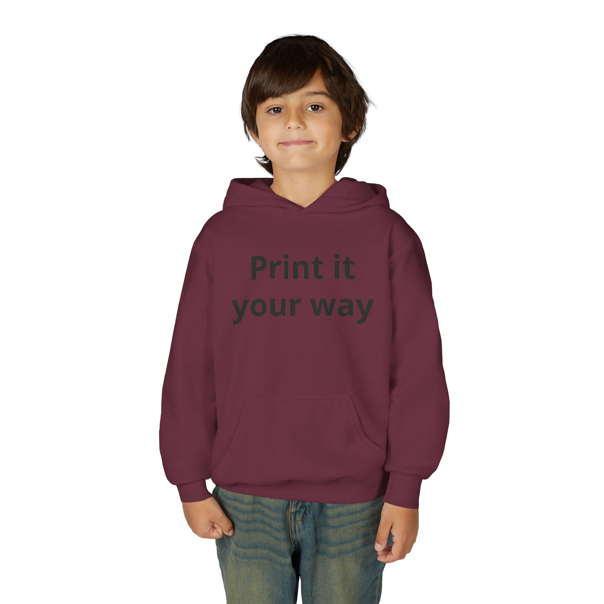 Hooded Sweatshirt Kids Print It Your Way | Custom Youth Hoodie