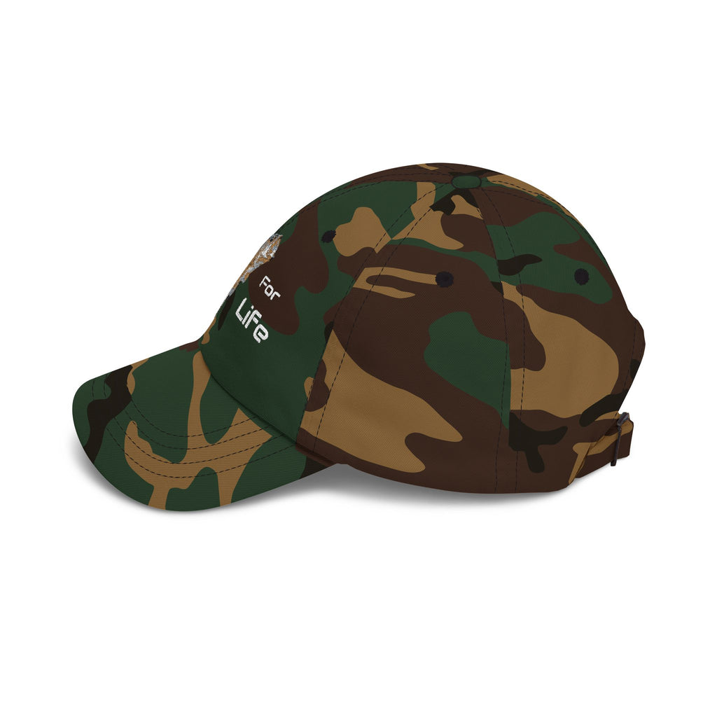 Hooked For Life Fishing Dad Cap | Baseball Hat