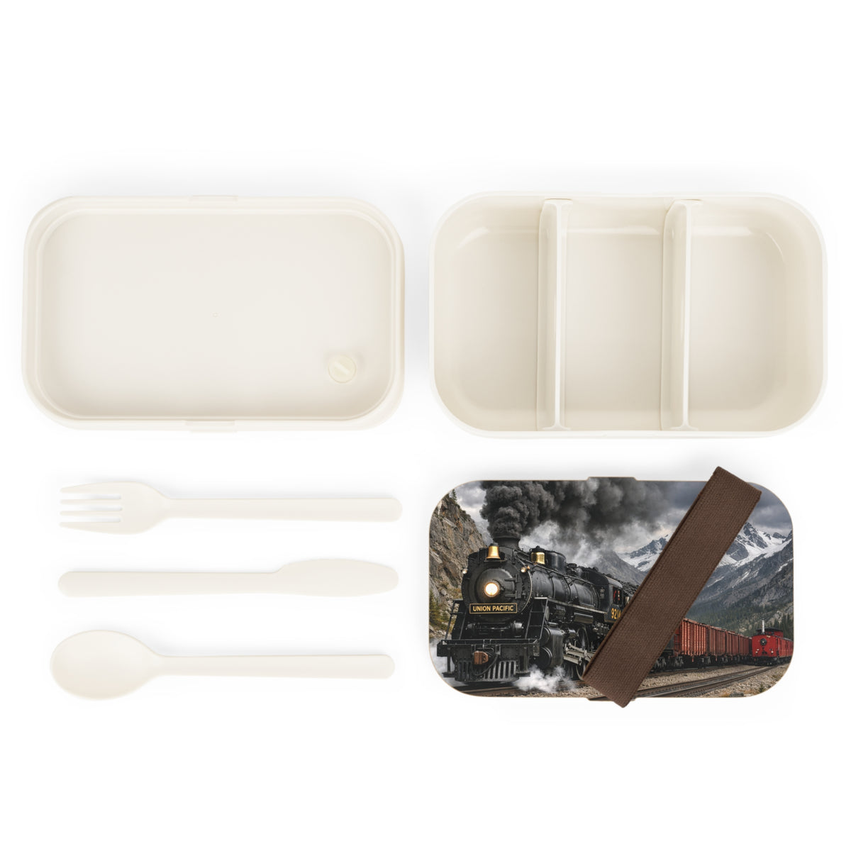 Vintage Steam Train Bento Lunch Box