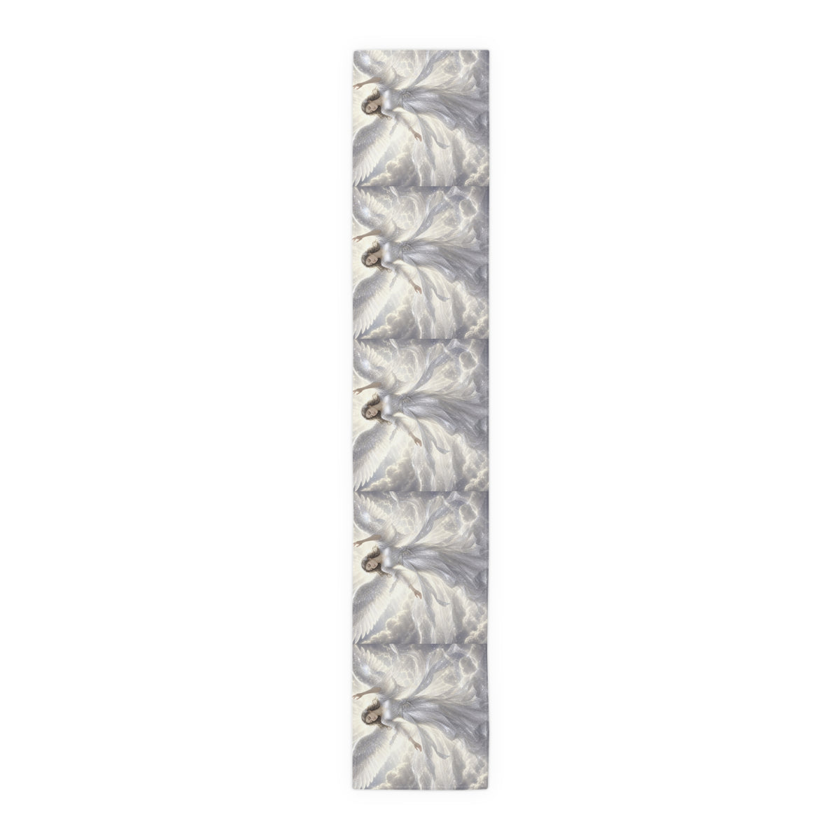Sparkly White Angels Table Runner | Cotton Poly Blend