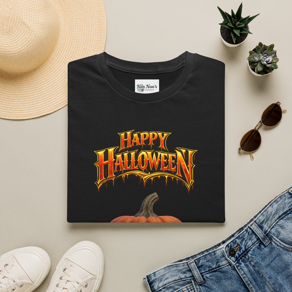 Happy Halloween Pumpkin T-Shirt | Jack-O'-Lantern Graphic Tee