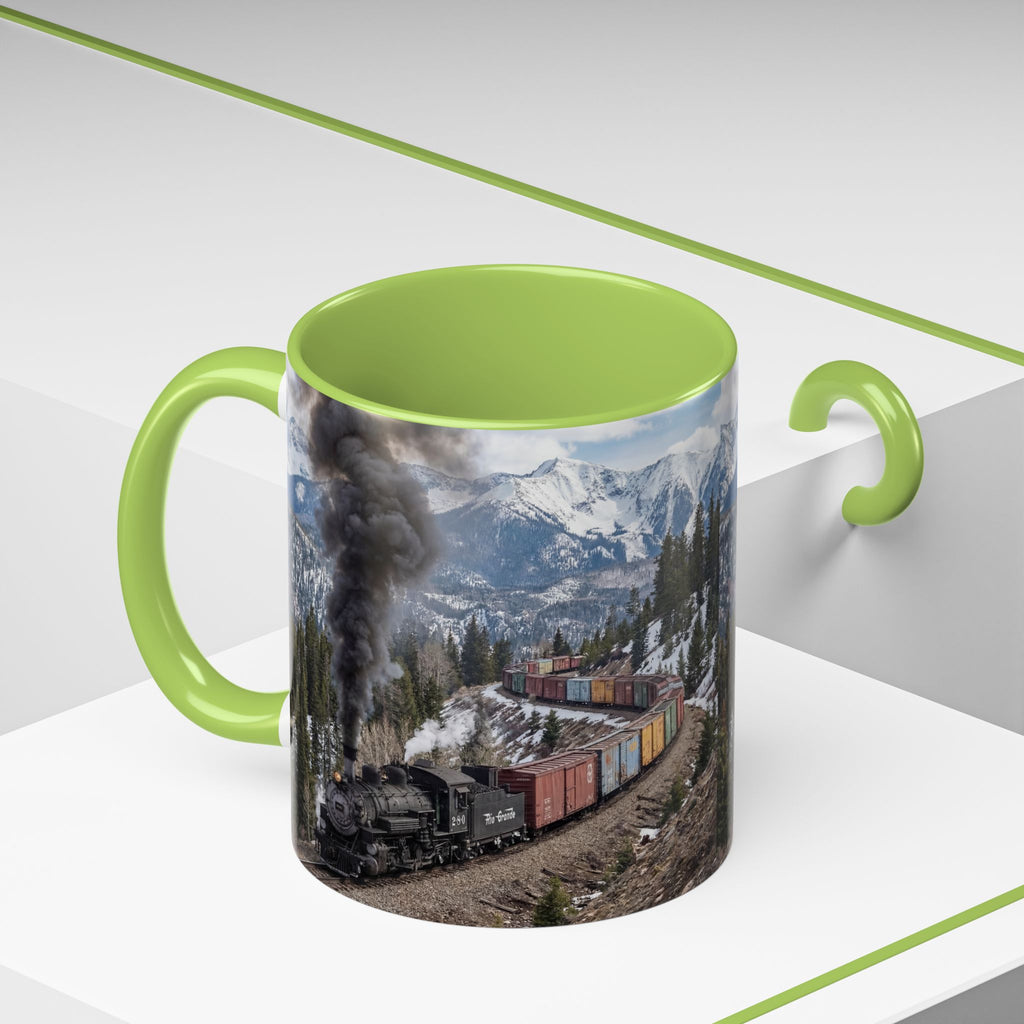 Accent Coffee Mug (11, 15oz)/Steam Train