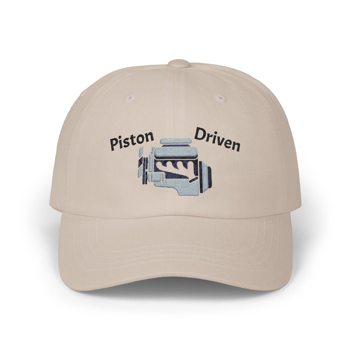 Piston Driven Engine Illustration Dad Cap | Embroidered Car Hat