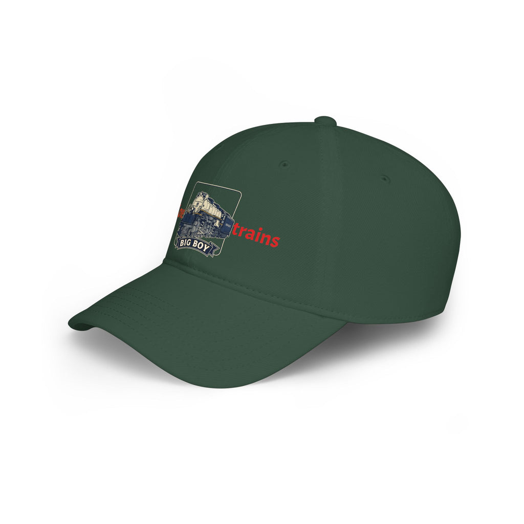 I Love Trains Big Boy Locomotive Low Profile Baseball Cap