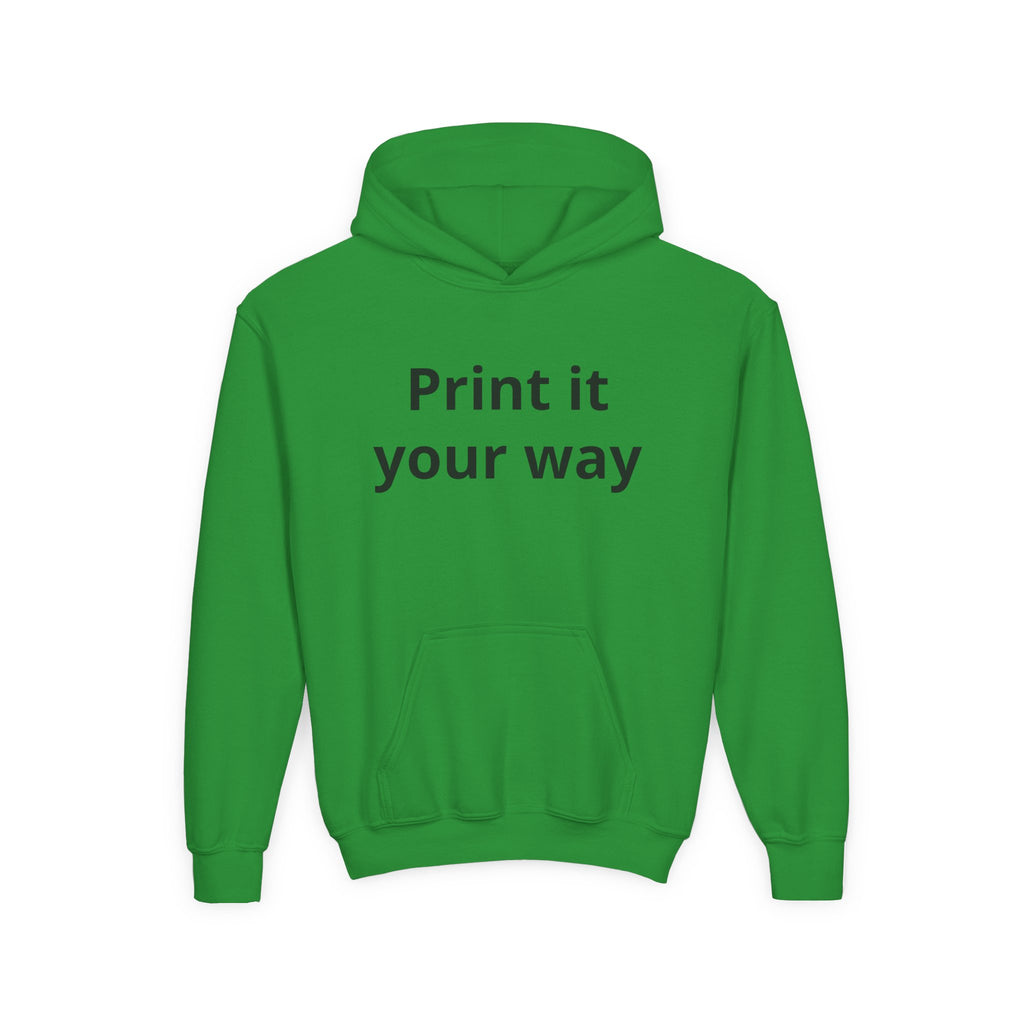Hooded Sweatshirt Kids Print It Your Way | Custom Youth Hoodie
