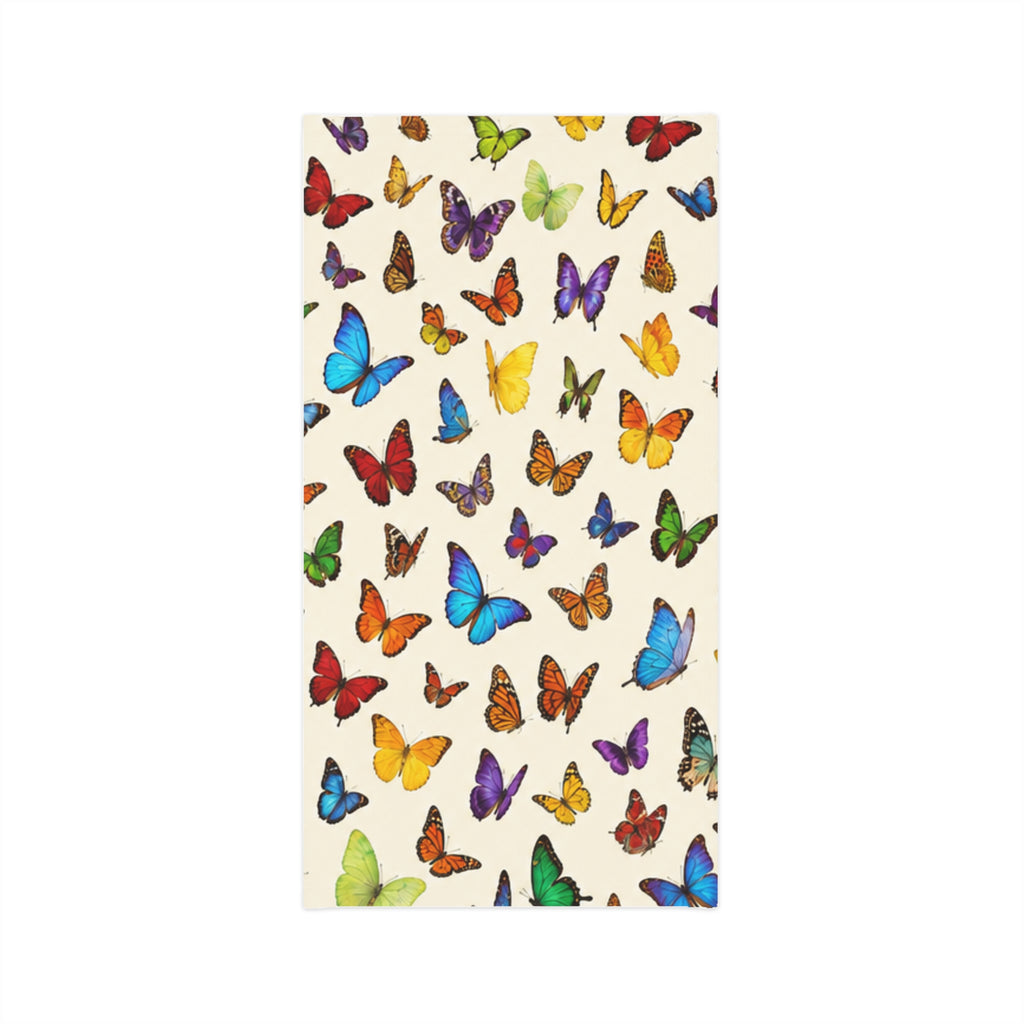 Colorful Butterfly Field Neck Gaiter | Spring Floral Scarf