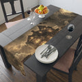 Haunted Victorian House Table Runner | Ghostly Graveyard Halloween