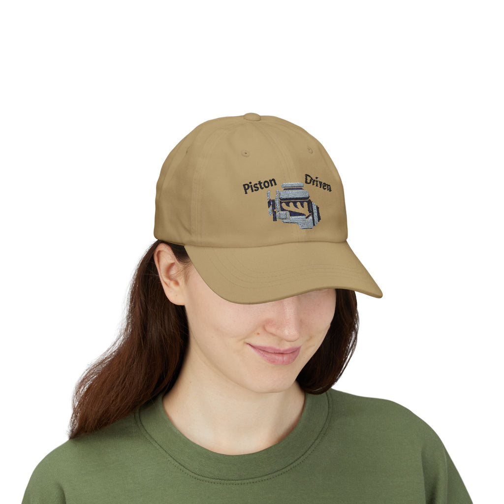 Piston Driven Engine Illustration Dad Cap | Embroidered Car Hat