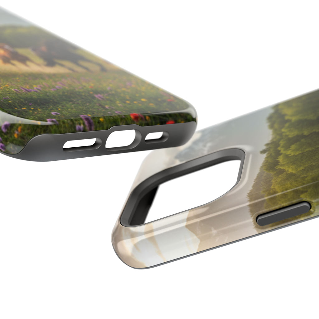 Running Horses Phone Case | Magnetic Impact-Resistant Case