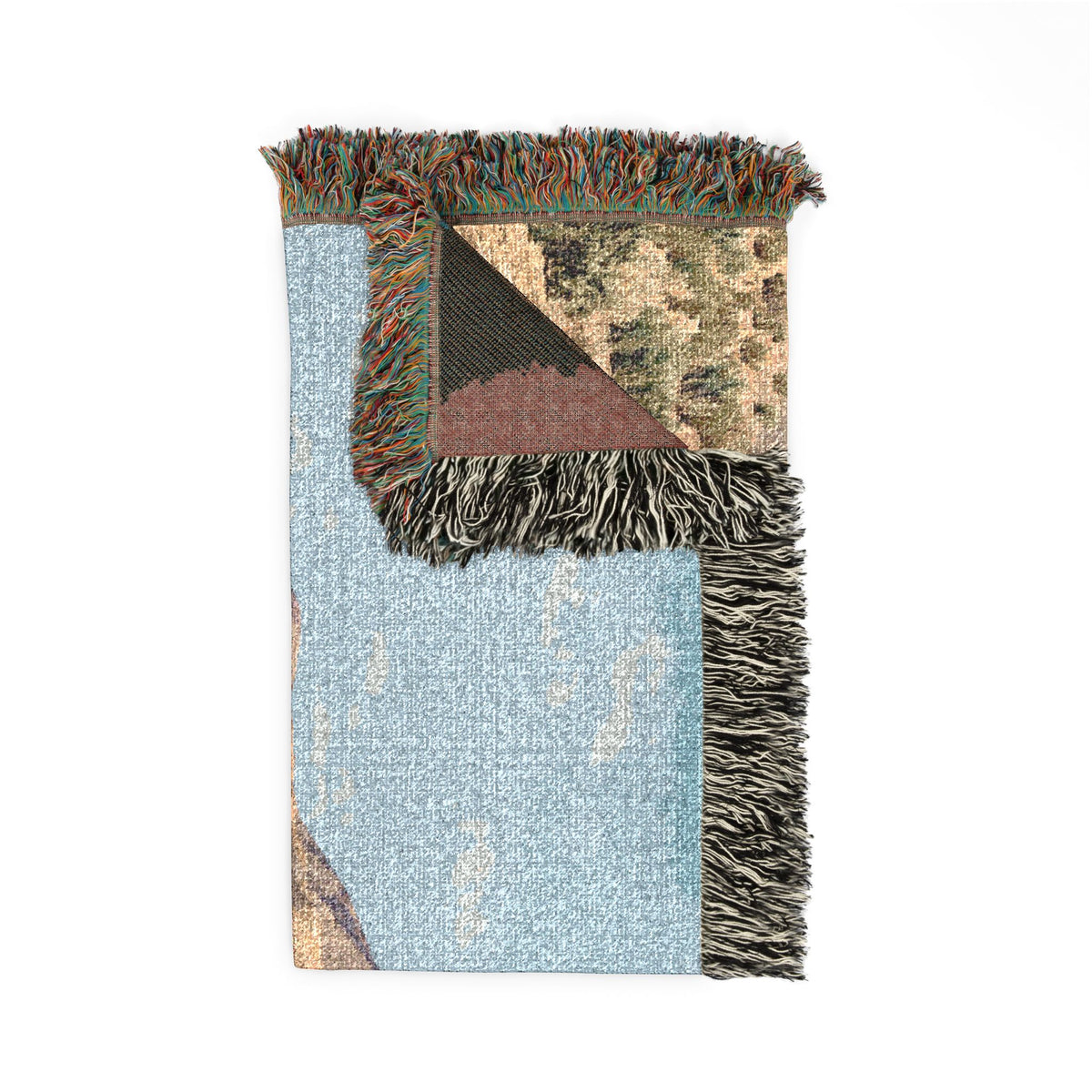 Vintage Streamlined Train Woven Blanket | Desert Locomotive Throw