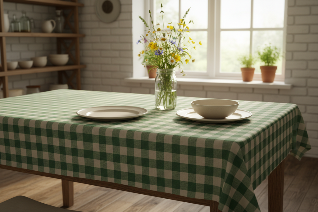 Farmhouse dining table setting