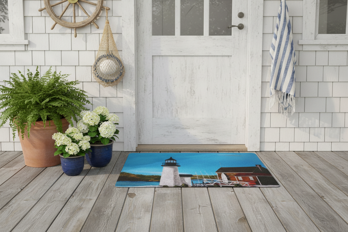 Lighthouse Doormat - Coastal Cottage